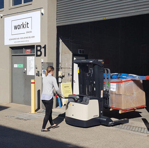 virtual-office-walkie-stacker-pallet-storage Virtual Office eCommerce Storage