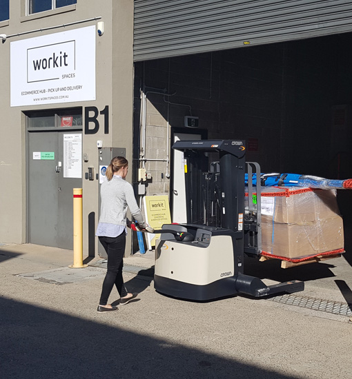 virtual-office-walkie-stacker-pallet-storage Virtual Office eCommerce Storage